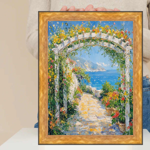 32x48 Frame Contemporary Modern Slope Gold Metal Picture Frame 