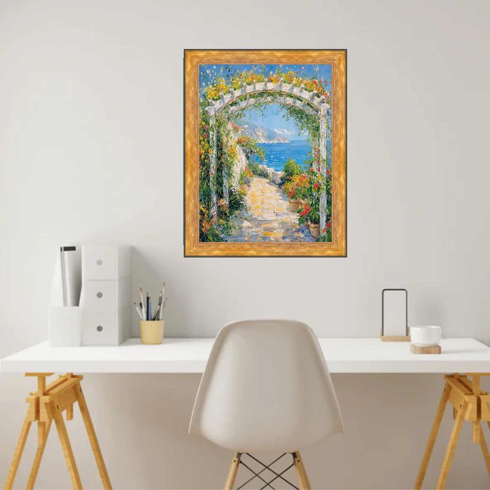 32x48 Frame Contemporary Modern Slope Gold Metal Picture Frame 