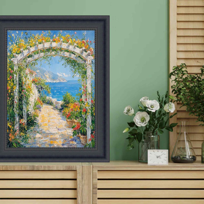 32x48 Frame Contemporary Scoop Black Picture Frame
