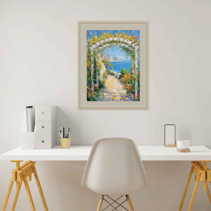 32x48 Frame Contemporary Silver Leaf Picture Frame