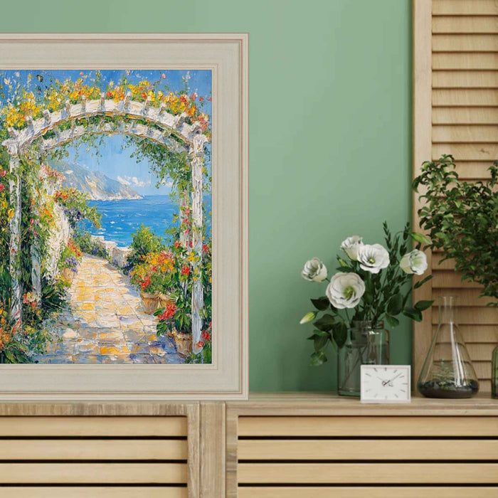 32x48 Frame Contemporary Silver Leaf Picture Frame