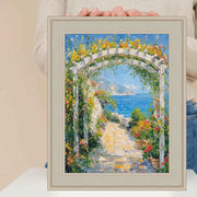 24x30 Frame Contemporary Silver Leaf Picture Frame