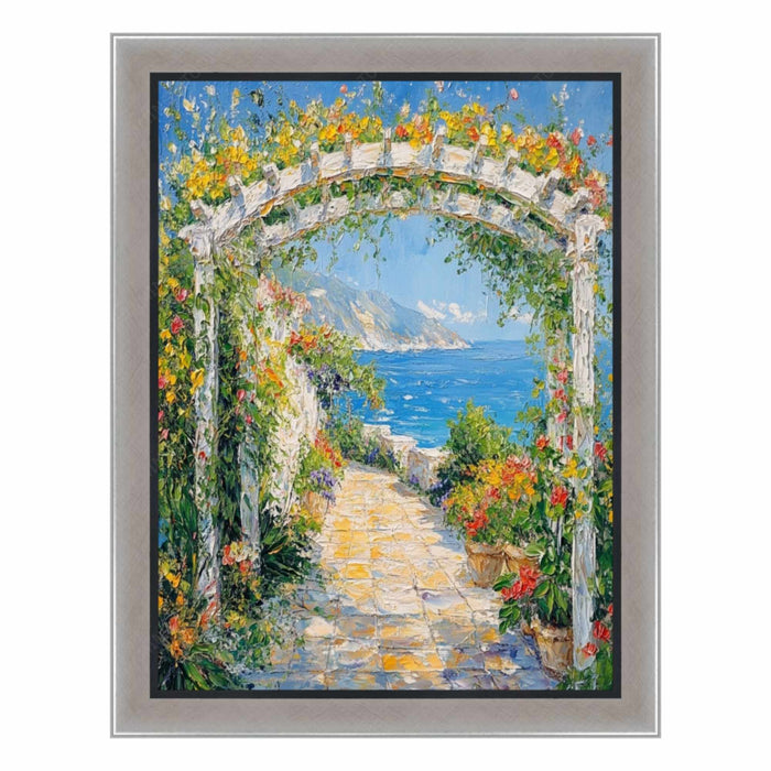 32x48 Frame Contemporary Silver With Black Picture Frame