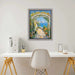 32x48 Frame Contemporary Silver With Black Picture Frame