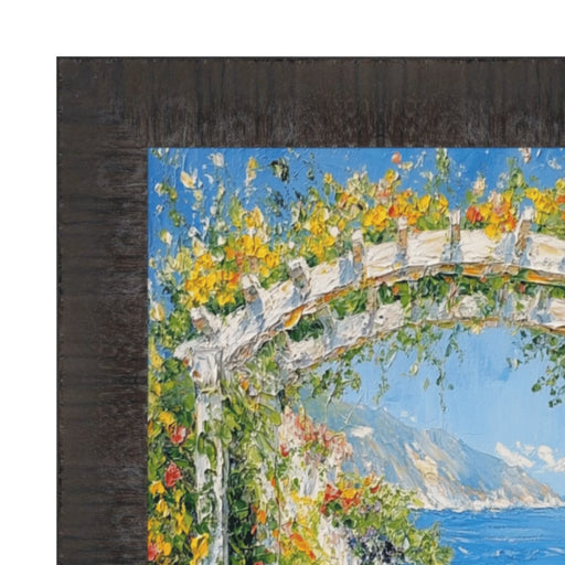 11x14 Frame Contemporary Wood Grain Black Scoop Picture Frame