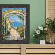 18x24 Frame Contemporary Wood Grain Black Scoop Picture Frame