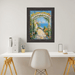 32x48 Frame Contemporary Wood Grain Black Scoop Picture Frame