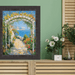 32x48 Frame Contemporary Wood Grain Black Scoop Picture Frame