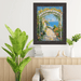 32x48 Frame Contemporary Wood Grain Black Scoop Picture Frame