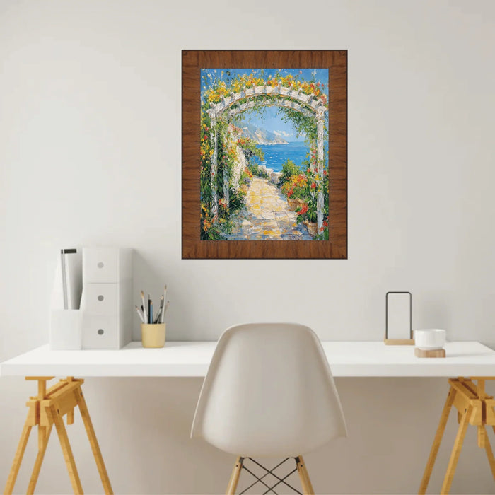 24x30 Frame Contemporary Wood Grain Honey Scoop Picture Frame