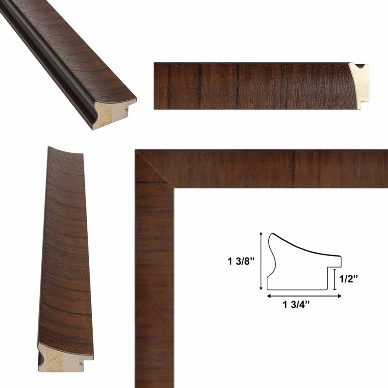 24x30 Frame Contemporary Wood Grain Honey Scoop Picture Frame