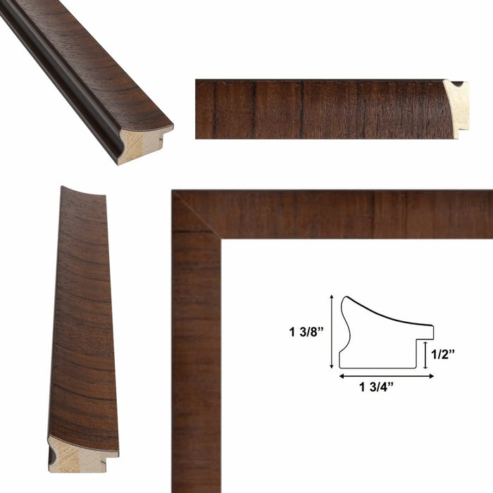 24x30 Frame Contemporary Wood Grain Honey Scoop Picture Frame