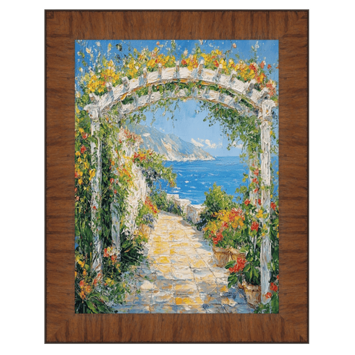 32x48 Frame Contemporary Wood Grain Honey Scoop Picture Frame
