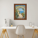 32x48 Frame Contemporary Wood Grain Honey Scoop Picture Frame