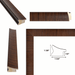 32x48 Frame Contemporary Wood Grain Honey Scoop Picture Frame