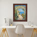 32x48 Frame Contemporary Wood Grain Walnut Scoop Picture Frame