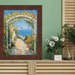 32x48 Frame Contemporary Wood Grain Walnut Scoop Picture Frame