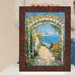 32x48 Frame Contemporary Wood Grain Walnut Scoop Picture Frame