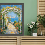 16x20 Frame Cathedral Gothic Black Picture Frame Cris Cross