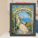 32x48 Frame Cathedral Gothic Black Picture Frame Cris Cross