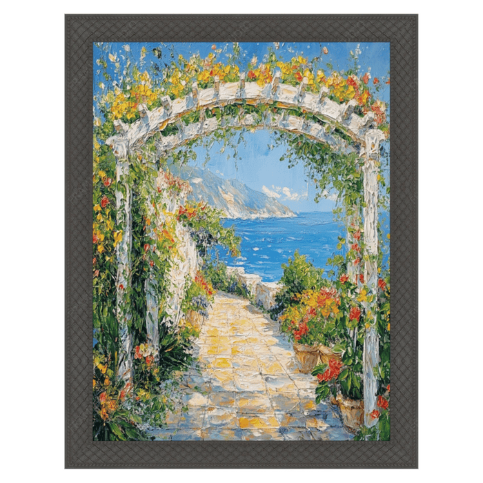 32x48 Frame Cathedral Gothic Black Picture Frame Cris Cross