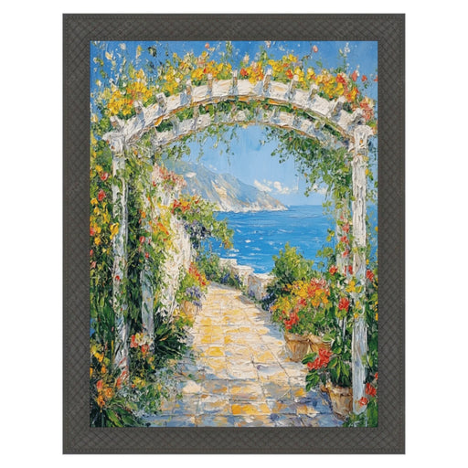 16x16 Frame Cathedral Gothic Black Picture Frame Cris Cross