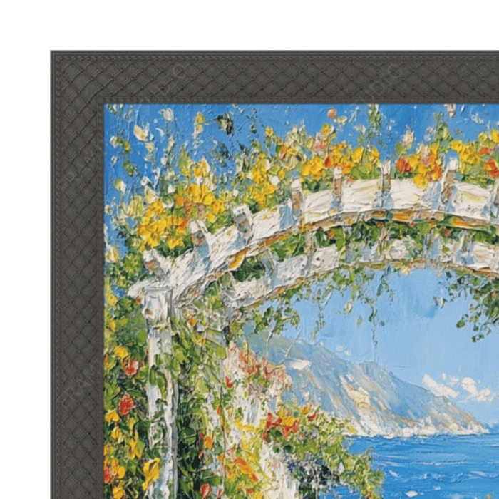 32x48 Frame Cathedral Gothic Black Picture Frame Cris Cross