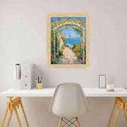 27x41 Frame Cypress Natural Oak Wood Picture Frame -