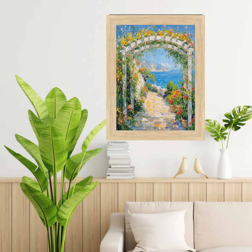 32x48 Frame Cypress Natural Oak Wood Picture Frame -