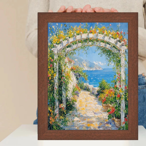 14x18 Frame Dark Walnut Wood Grain Picture Frame -