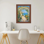 20x28 Frame Dark Walnut Wood Grain Picture Frame -