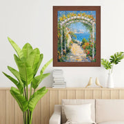 28x28 Frame Dark Walnut Wood Grain Picture Frame -