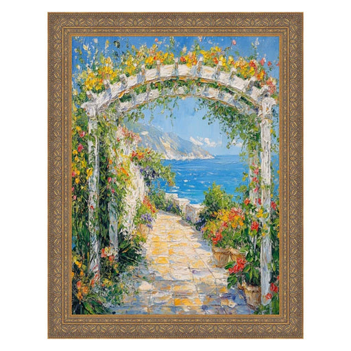 8.5x11 Frame Deep Antique Gold Ornate Shadowbox Picture Frame