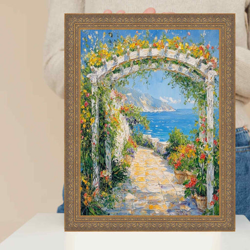 32x48 Frame Deep Antique Gold Ornate Shadowbox Picture Frame