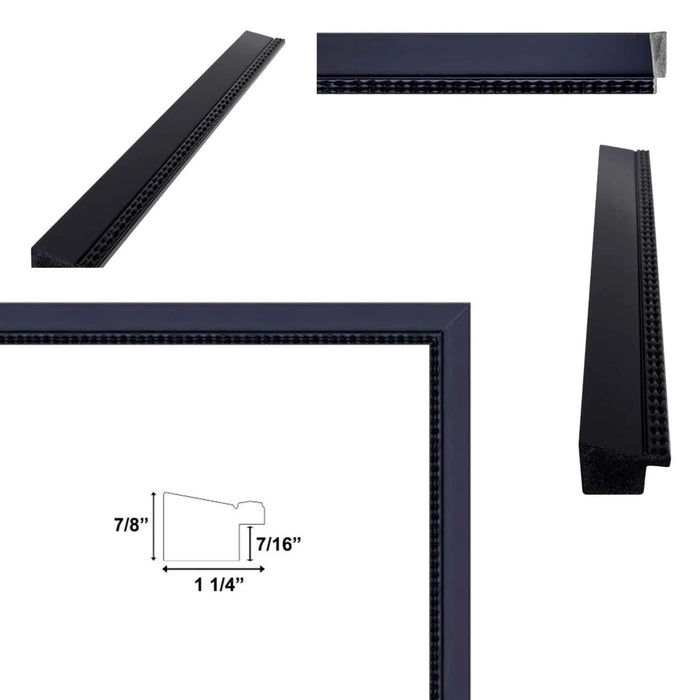 12x16 Frame Diploma Black Funky Lip Picture Frame