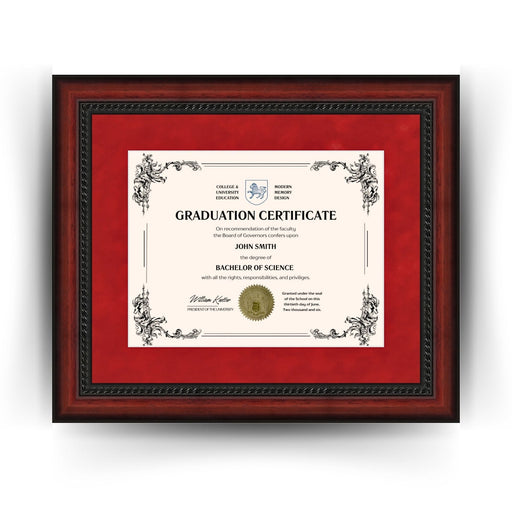 Stanford University Diploma Frame 8.5x11 Certificate Mahogany
