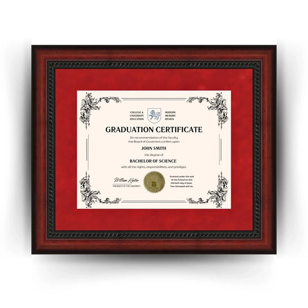 St. John's  University Diploma Frame 8.5x11 Certificate Mahogany