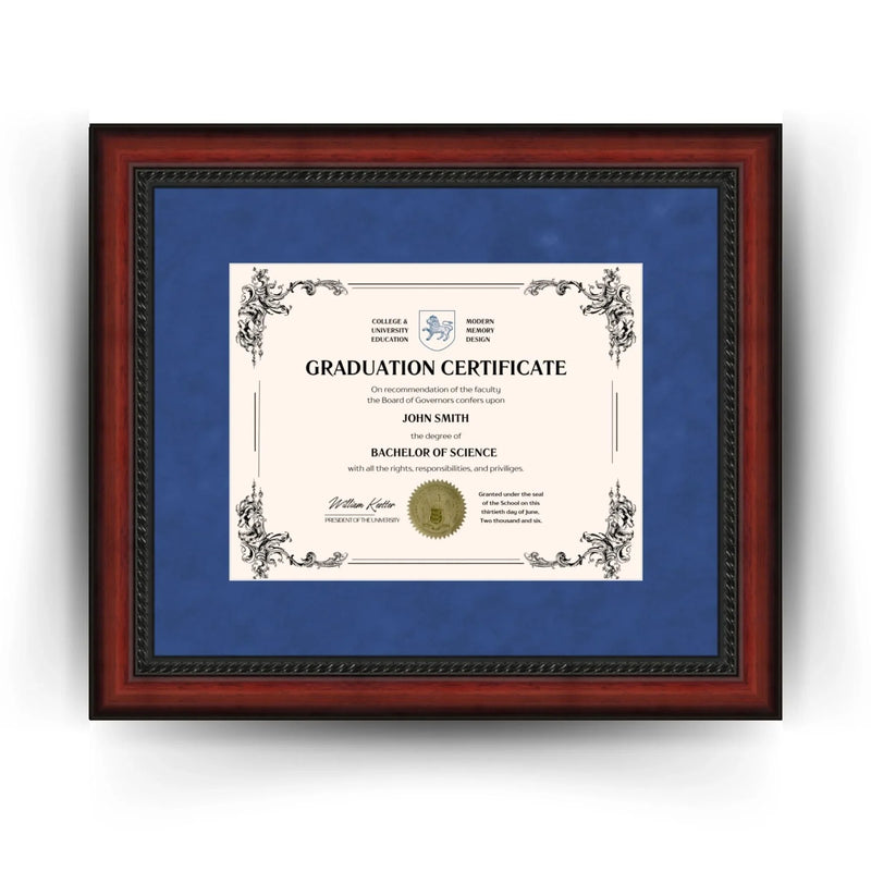Georgia Southern University Diploma Frame 8.5x11 Certificate Blue