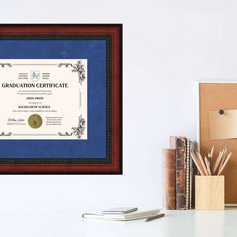 Georgia Southern University Diploma Frame 8.5x11 Certificate Blue
