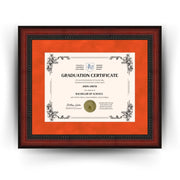 University of Illinois Diploma Frame 8.5x11 Certificate Orange