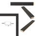 40x60 Frame Drift Wood Barnwood Black Wash Rustic Picture Frame