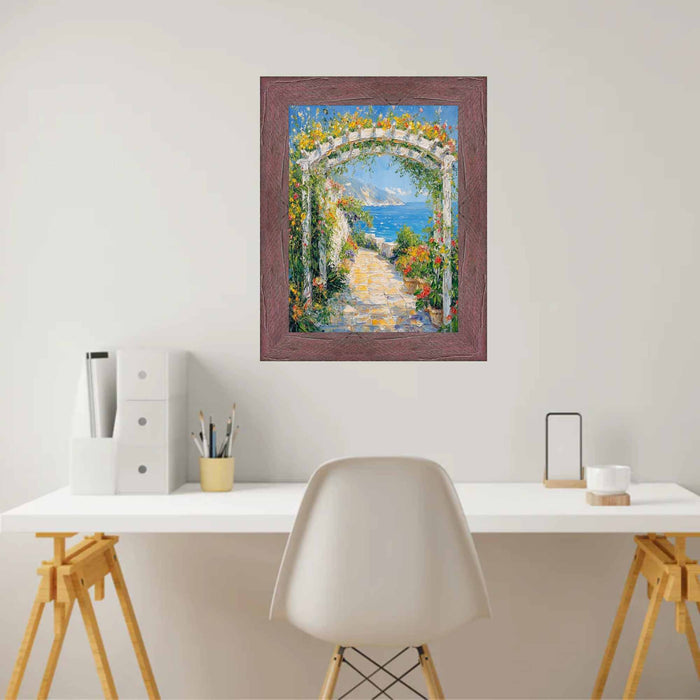 30x30 Frame Drift Wood Barnwood Hibiscus Rustic Picture Frame Wall
