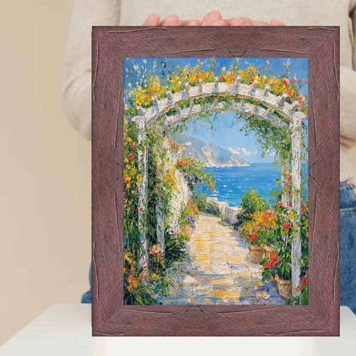 32x48 Frame Drift Wood Barnwood Hibiscus Rustic Picture Frame Wall