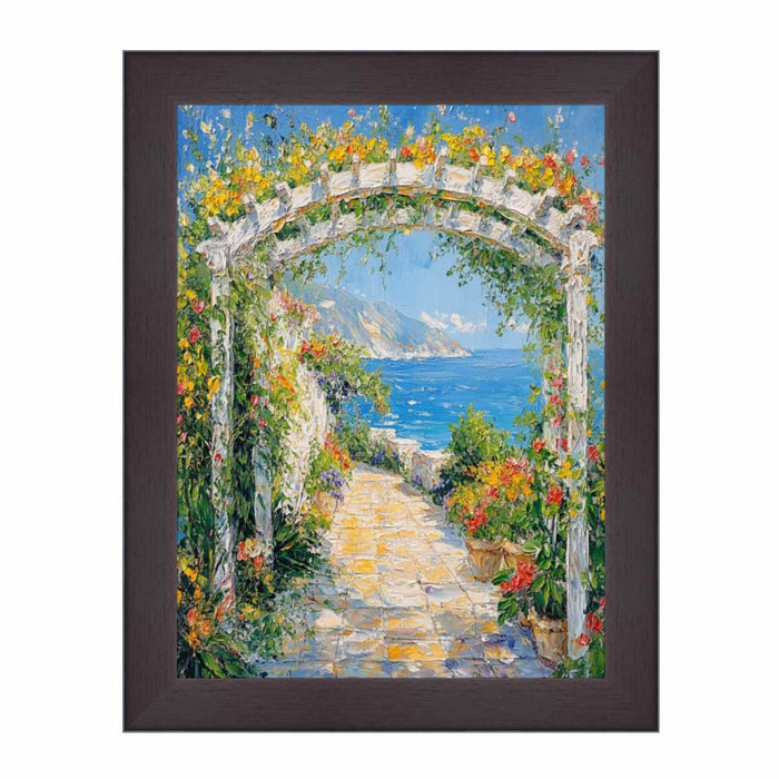 32x48 Frame Flat Coffee Bean Wood Grain Picture Frame