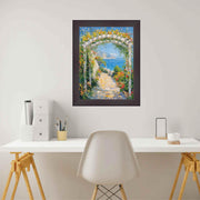 18x18 Frame Flat Coffee Bean Wood Grain Picture Frame