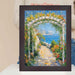 20x20 Frame Flat Coffee Bean Wood Grain Picture Frame