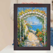 30x36 Frame Flat Coffee Bean Wood Grain Picture Frame