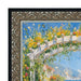 22x22 Frame Floral Antique Silver With Black Lip Picture Frame
