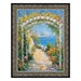32x48 Frame Floral Antique Silver With Black Lip Picture Frame