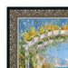 32x48 Frame Floral Antique Silver With Black Lip Picture Frame